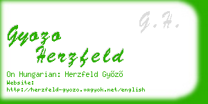 gyozo herzfeld business card
