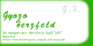 gyozo herzfeld business card
